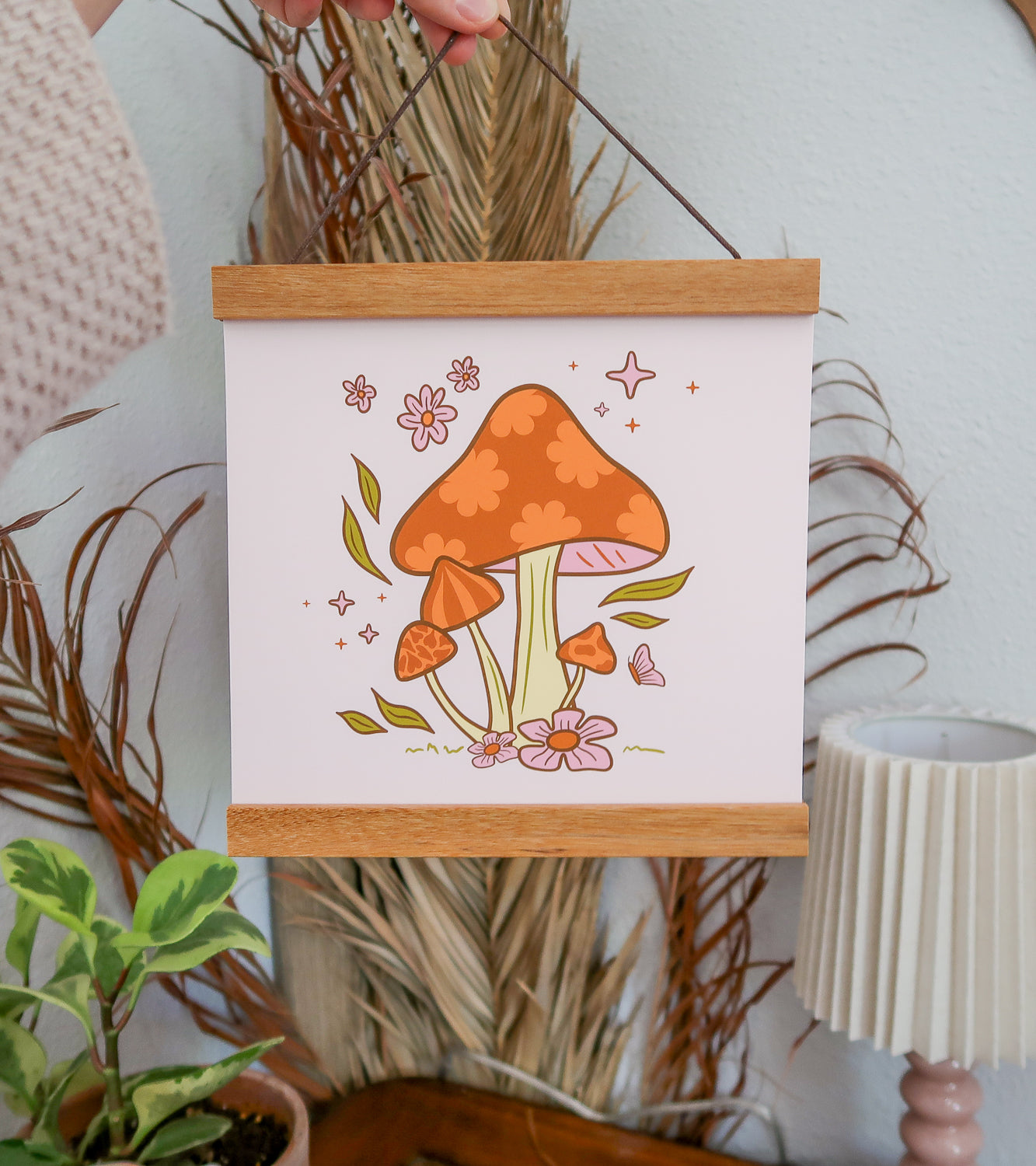 Mushroom Blooms Art Print 8x8"