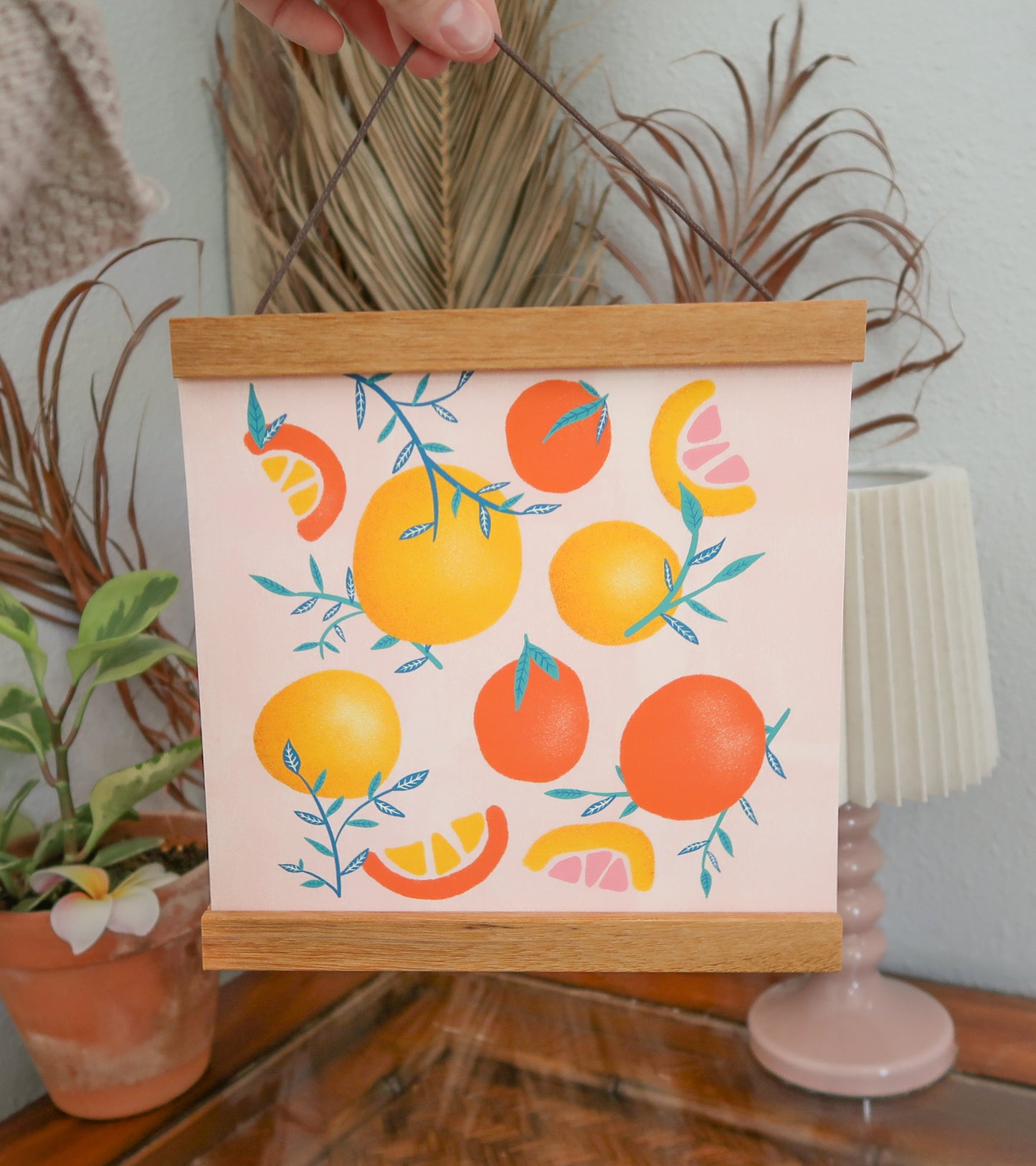 Summer Citrus Art Print 8x8"