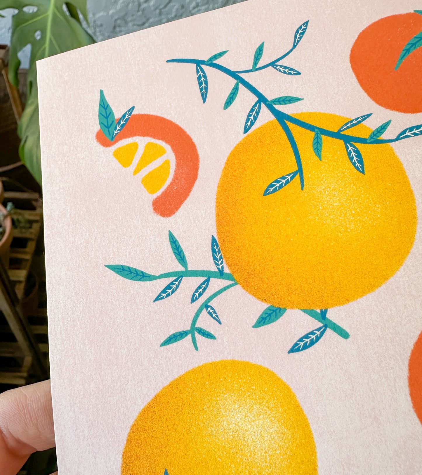 Summer Citrus Art Print 8x8"