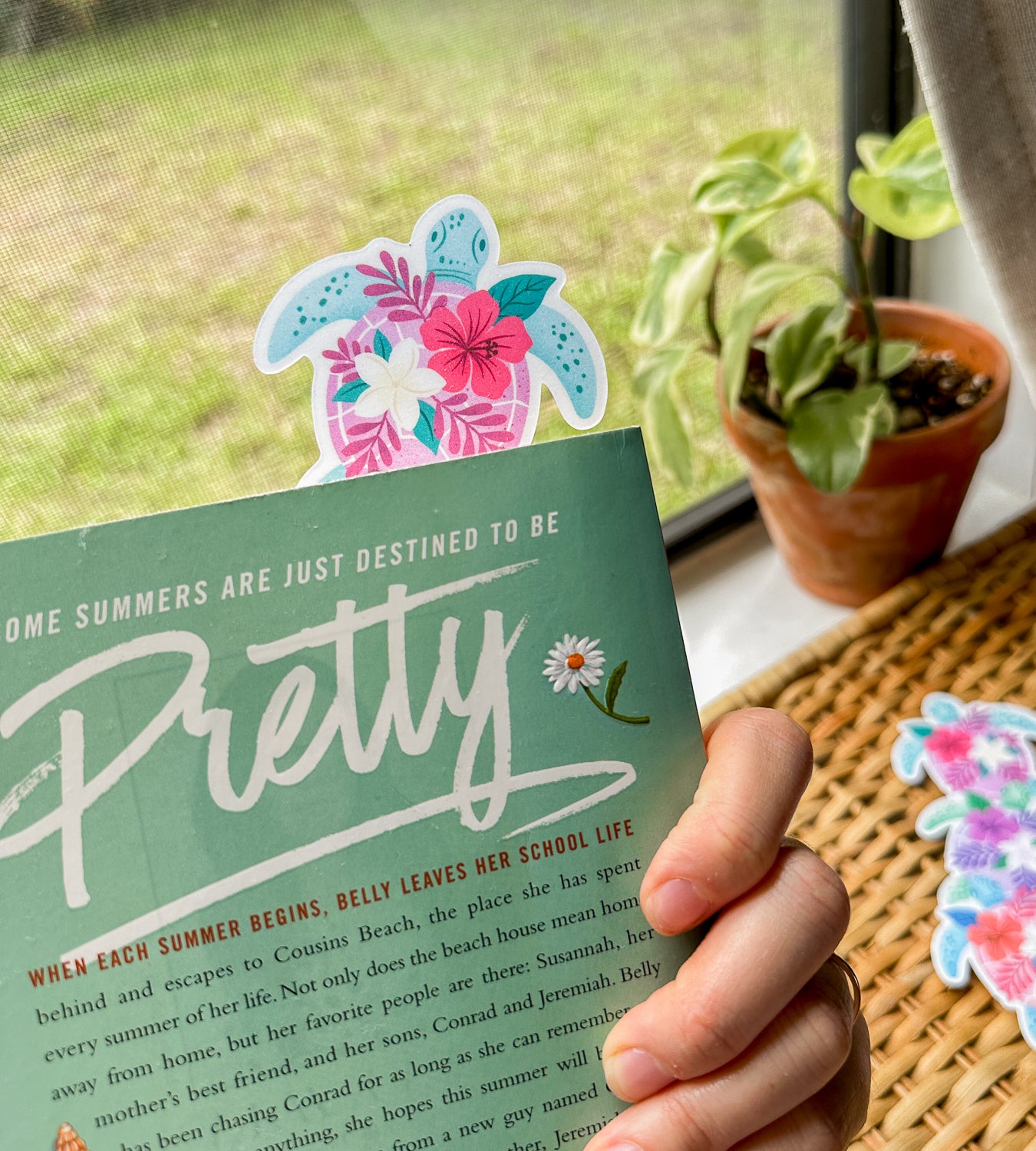 Tropicolor Turtle Bookmark