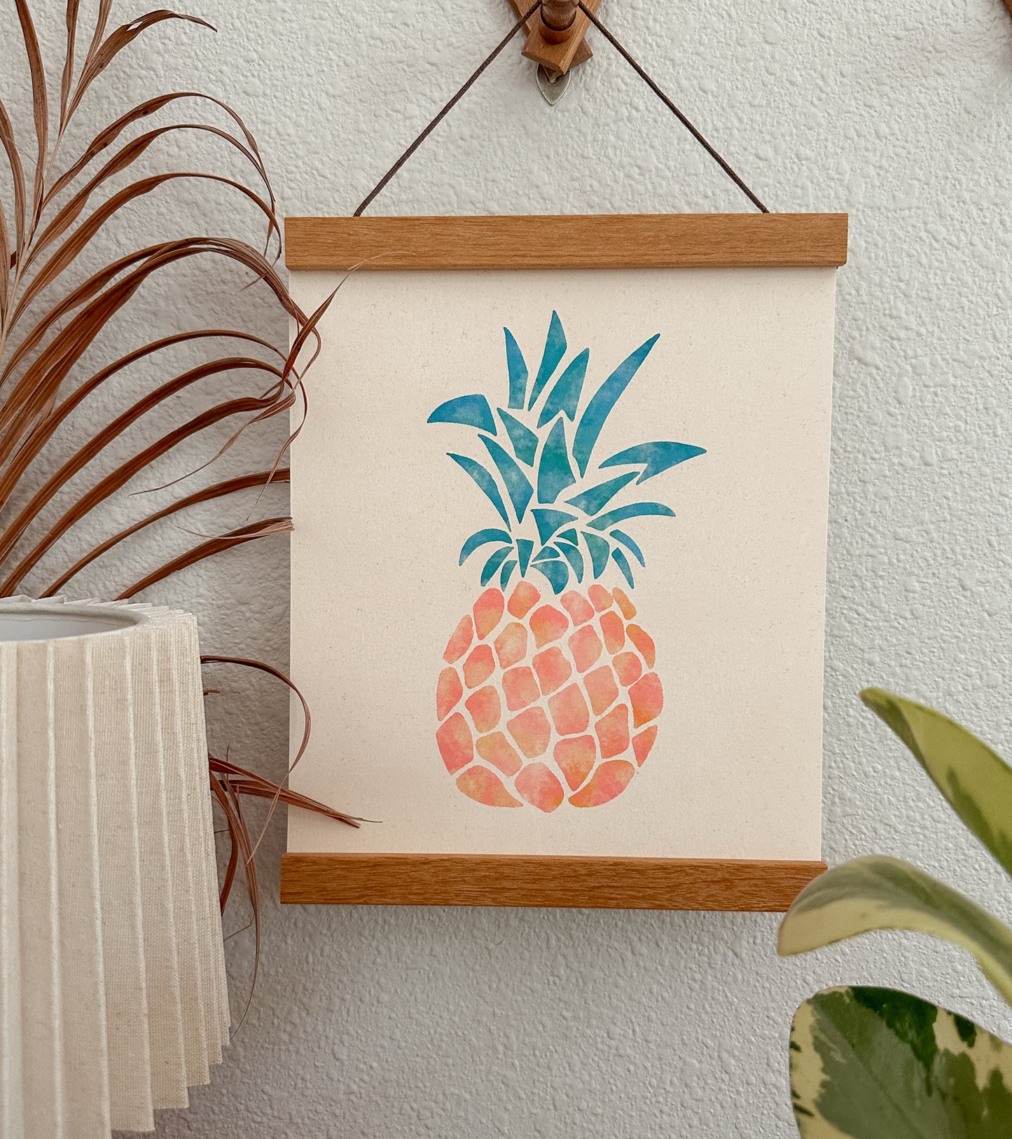 Pink Pineapple Art Print 8x10"