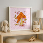 Large Mushroom Blooms Art Print