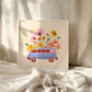 Flower Power Van Art Print 8x8"