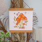 Mushroom Blooms Art Print 8x8"