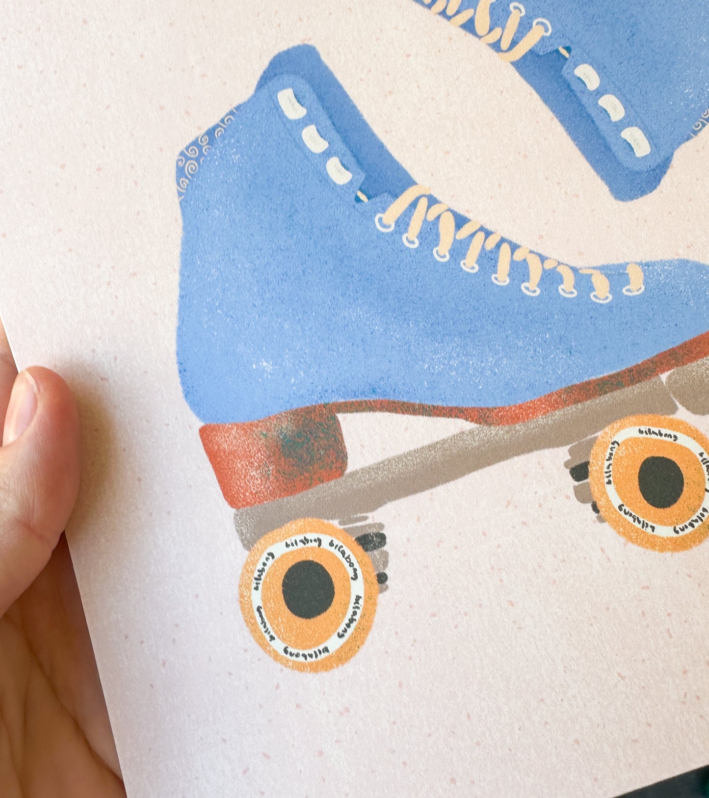 Retro Roller Skates Art Print 8x10"
