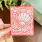 "Eat. Sleep. Beach. Repeat." Seashell - Greeting Card