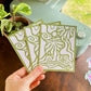 "Saltwater Cures All" Modern Palm Tree Postcard