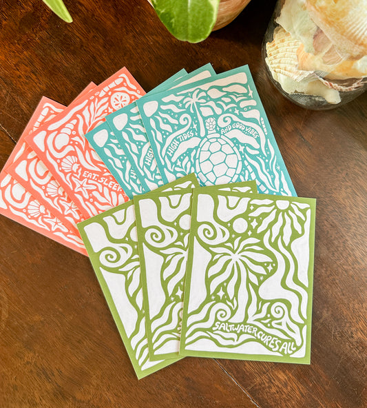 Saltwater Sayings ~  Postcard Pack