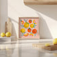 Large Summer Citrus Art Print