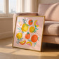 Large Summer Citrus Art Print