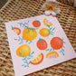 Summer Citrus Art Print 8x8"