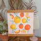 Summer Citrus Art Print 8x8"