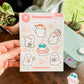 Cute Sumerween Ghosts Sticker Sheet