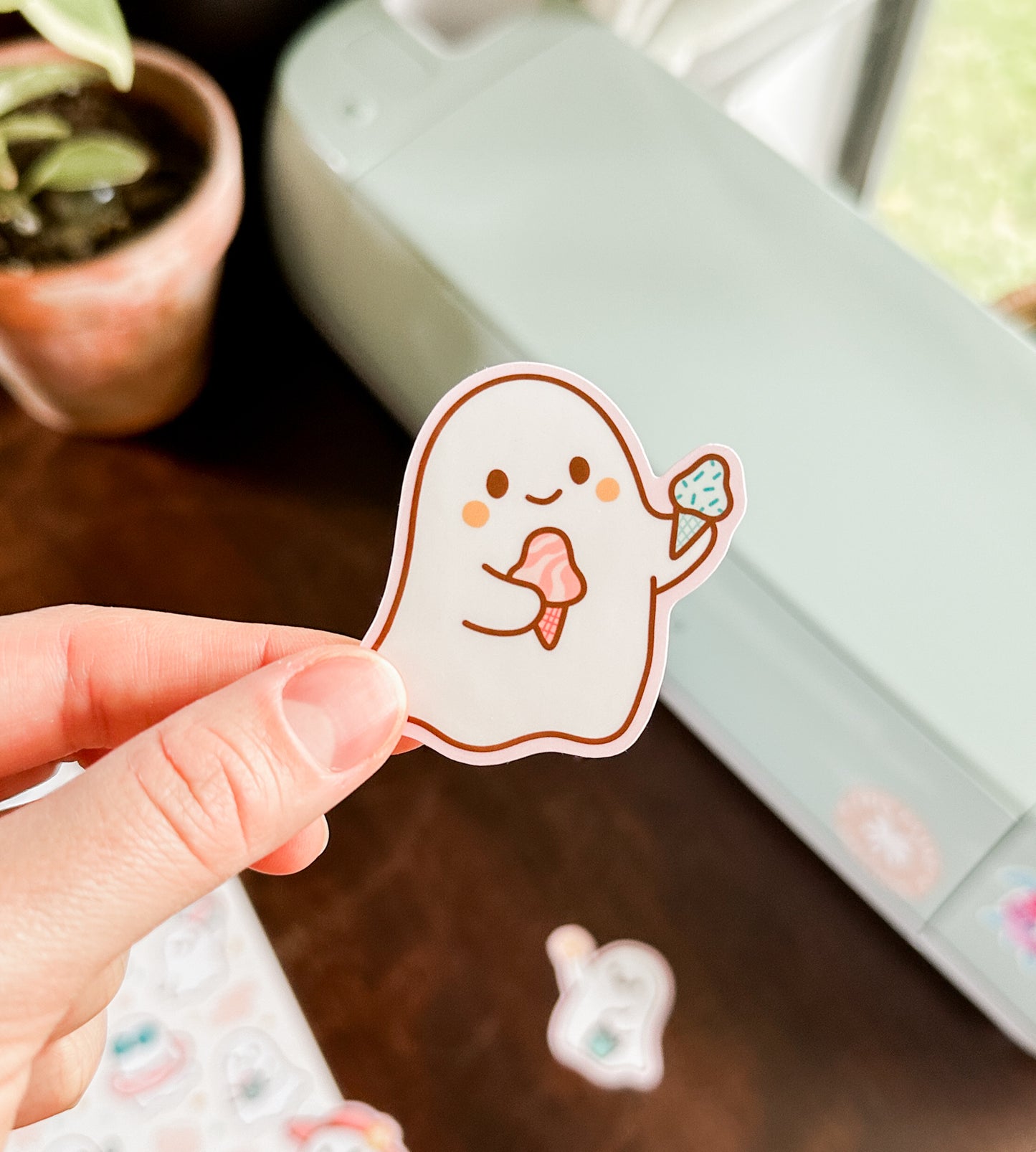 Summerween Ghosts! ~ Waterproof Stickers