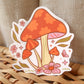 Retro Mushroom Blooms Sticker - 3" Waterproof