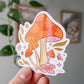 Retro Mushroom Blooms Sticker - 3" Waterproof