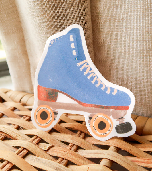 Retro Roller Skate Sticker - 3" Waterproof
