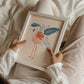 Tropical Flamingo Art Print 8x10"