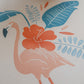 Tropical Flamingo Art Print 8x10"