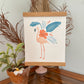 Tropical Flamingo Art Print 8x10"