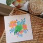 Tropical Hummingbird Art Print 8x8"