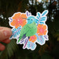 Tropical Hummingbird Sticker - 3" Waterproof