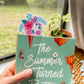 Tropicolor Turtle Bookmark