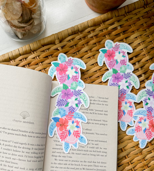 Tropicolor Turtle Bookmark