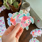 Tropicolor Turtle Waterproof Sticker (Multicolor 3 Pack)