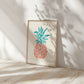 Pink Pineapple Art Print 8x10"