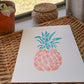 Pink Pineapple Art Print 8x10"