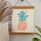 Pink Pineapple Art Print 8x10"