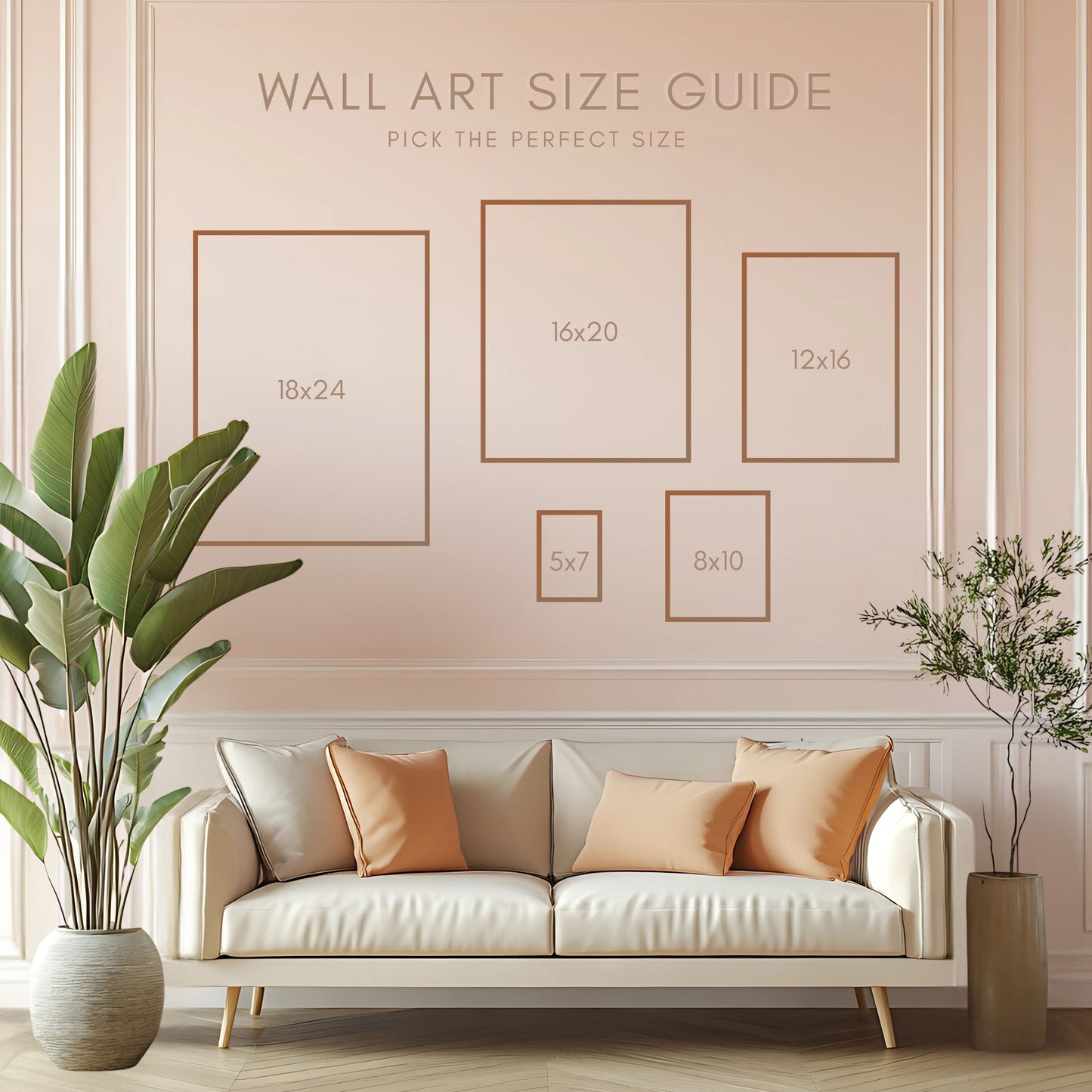 Large Tropical Flamingo Art Print