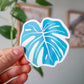 Bold Monstera Leaf Sticker - 3" Waterproof